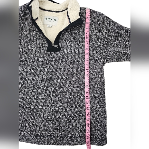 Orvis Men's Sherpa Lined 1/4 Zip Pullover - Size Large  A0116 - Picture 5 of 8